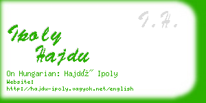 ipoly hajdu business card