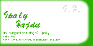 ipoly hajdu business card